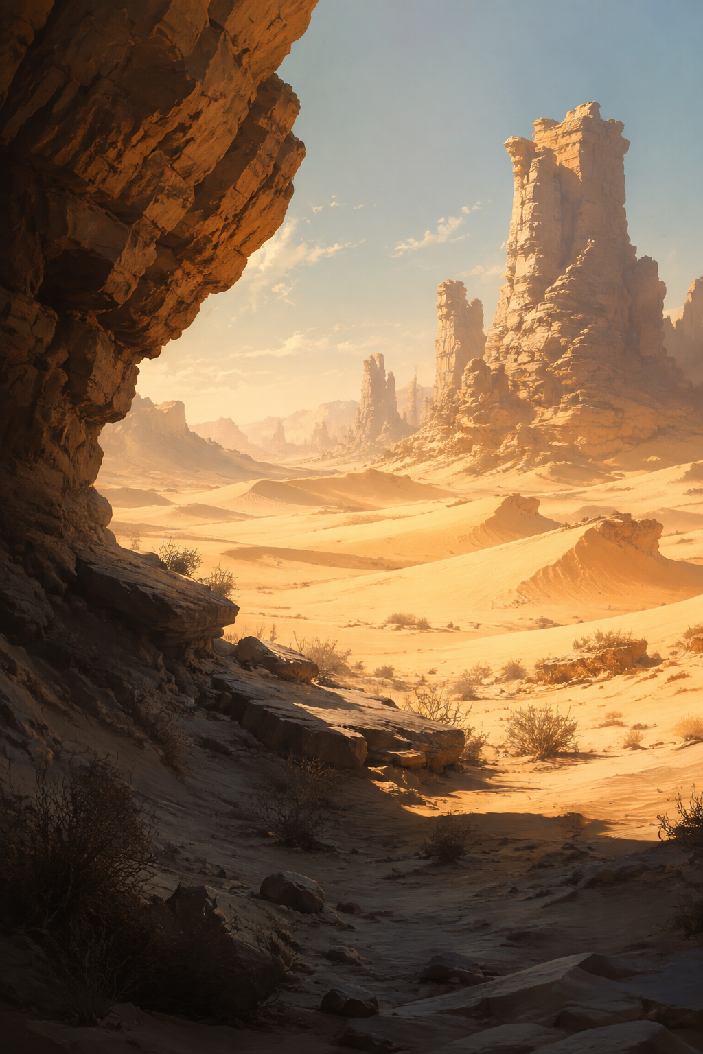 Desert environment concept illustration